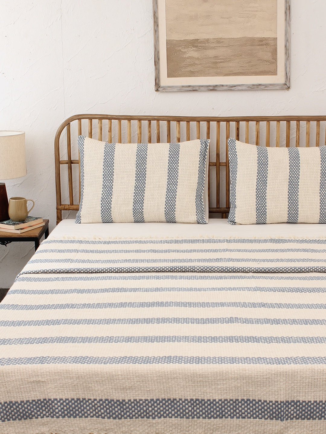 Shivalik Double Bedcover (Dark Blue)