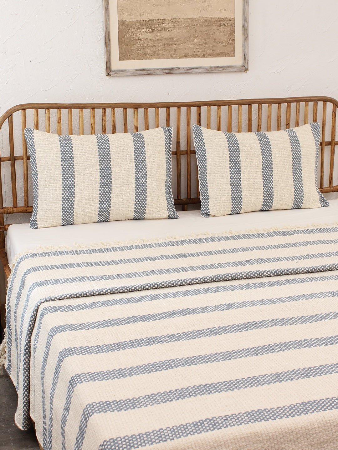 Shivalik Double Bedcover (Dark Blue)