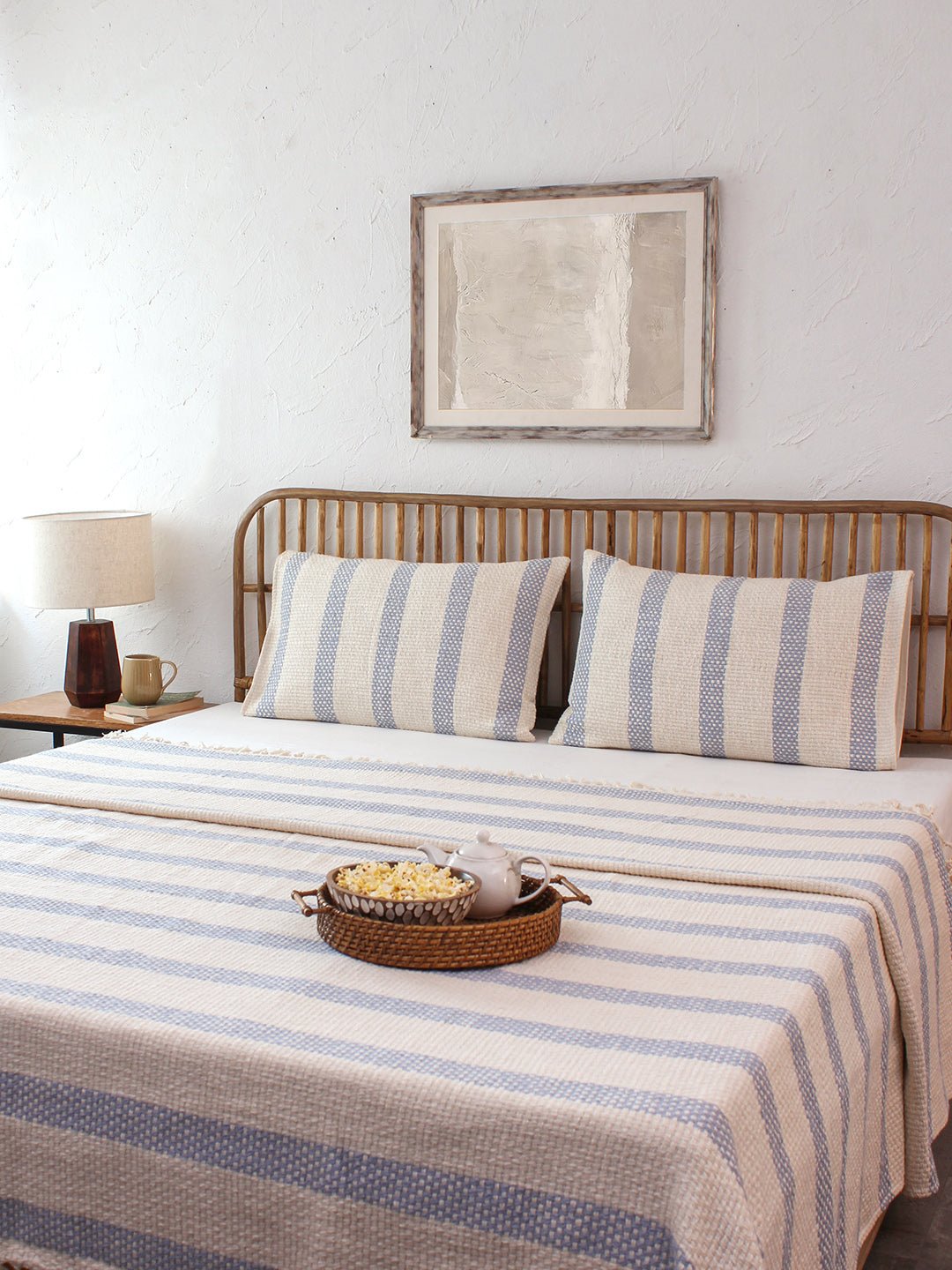 Shivalik Bedcover (Light Blue)