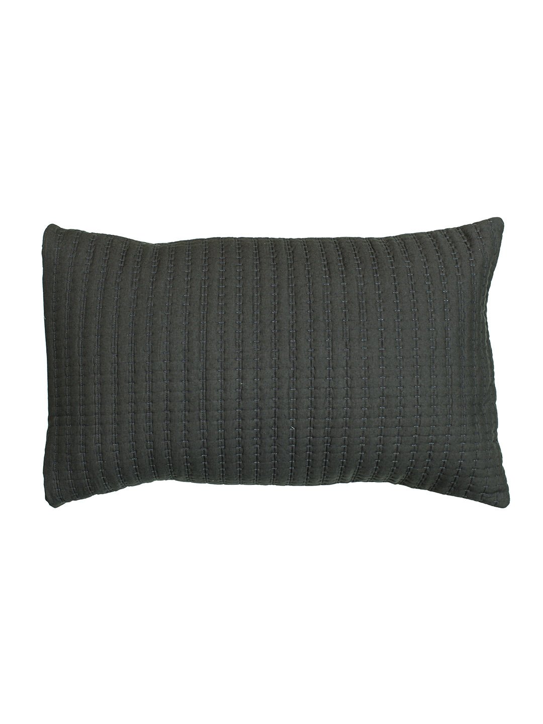 Kanhar 1 Double Bedcover 2 Pillow Covers (Black)