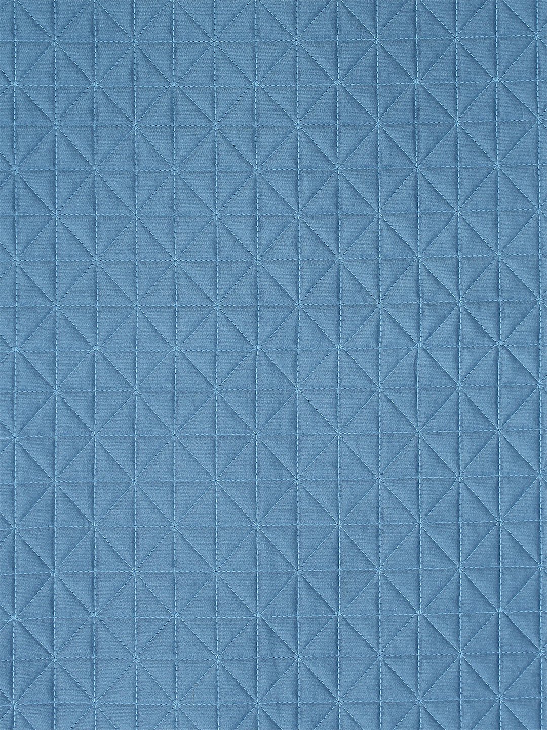 Sattal 1 Double Bedcover 2 Pillow Covers (Blue)