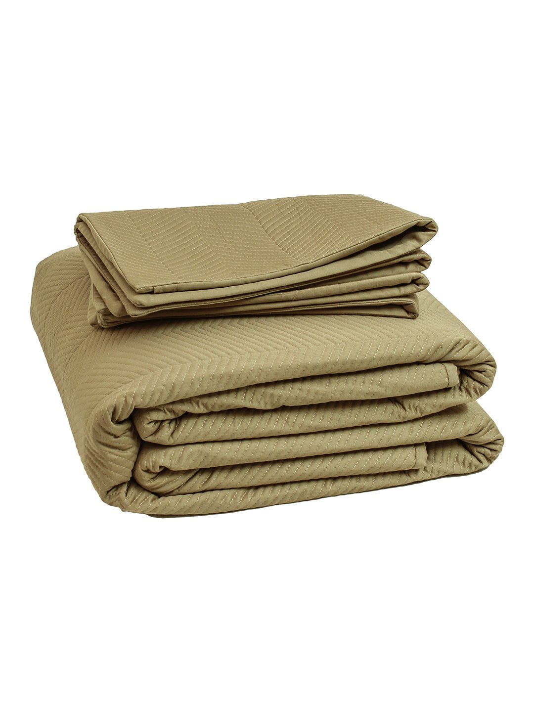 Tampara 1 Double Bedcover 2 Pillow Covers (Beige)