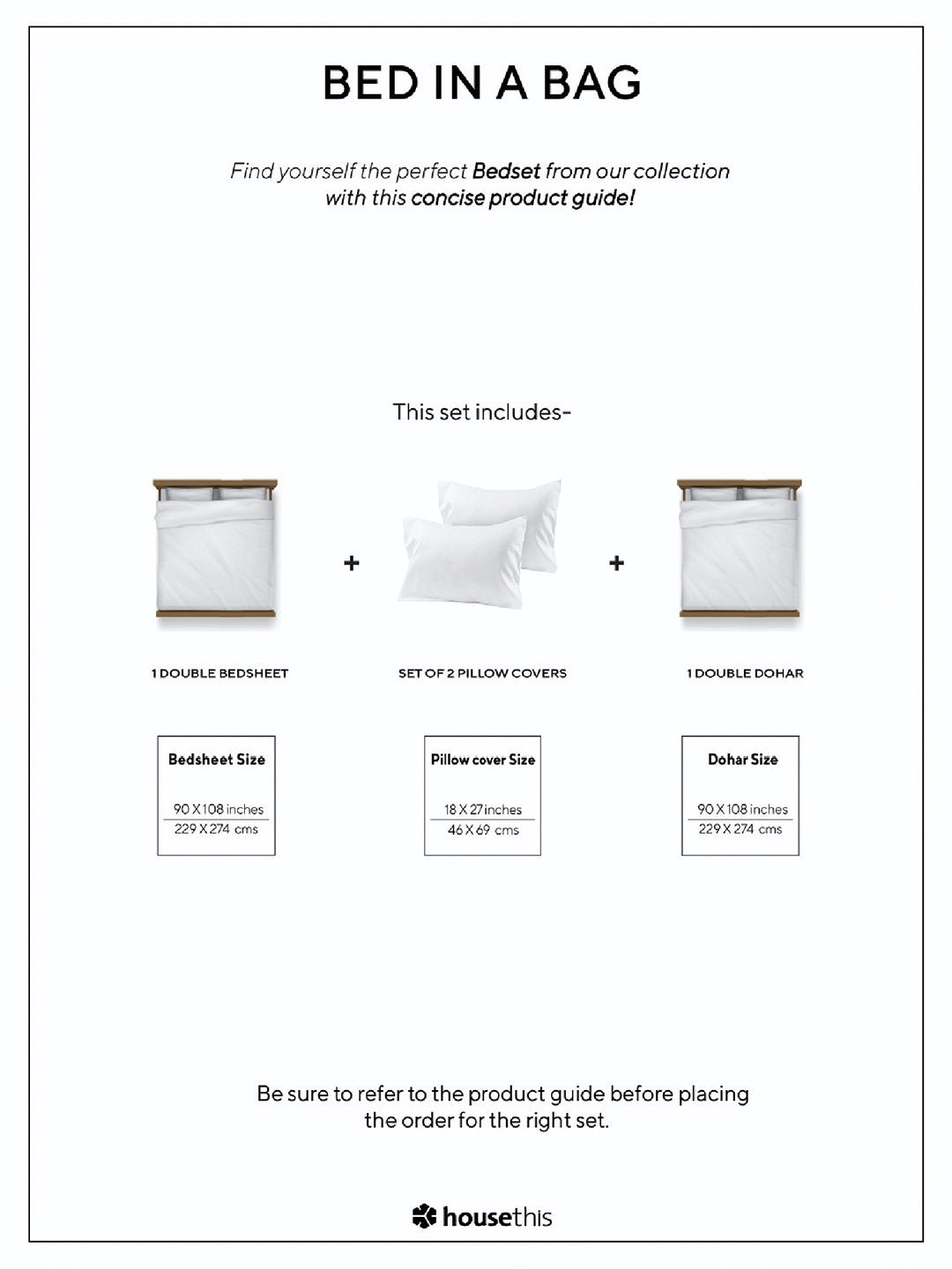 Kullu Patti Bed Set (Duvet Cover + Bedsheet) - Blue