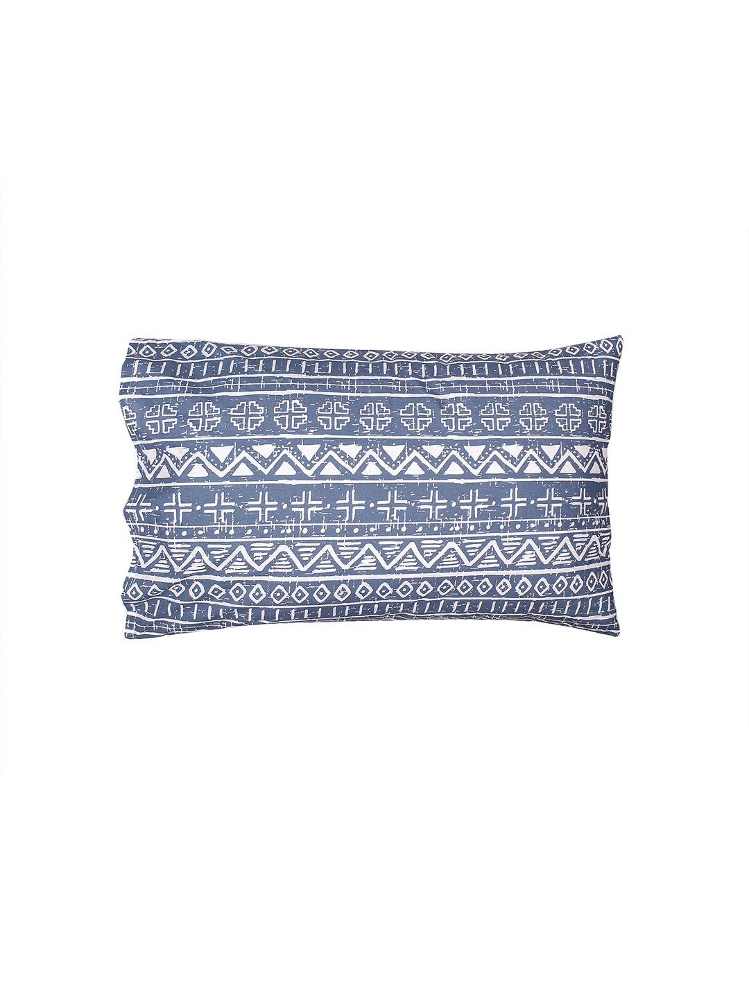 Kullu Patti Fitted Bedsheet Set (Blue)