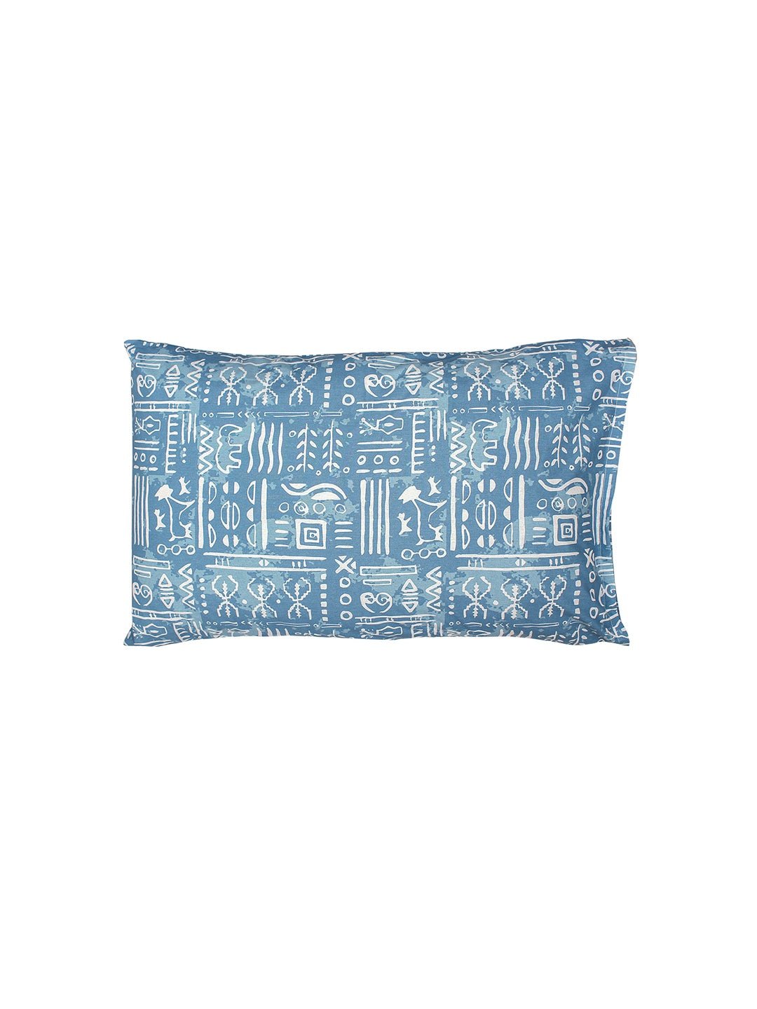 Gamathi 1 Double Bed Sheet & 2 Pillow Covers + 2 Pillow Filler (Light Blue)