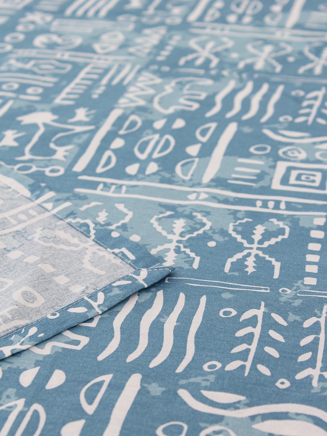 Gamathi 1 King Bedsheet & 2 Pillow Cover + 2 Pillow Filler (Light Blue)