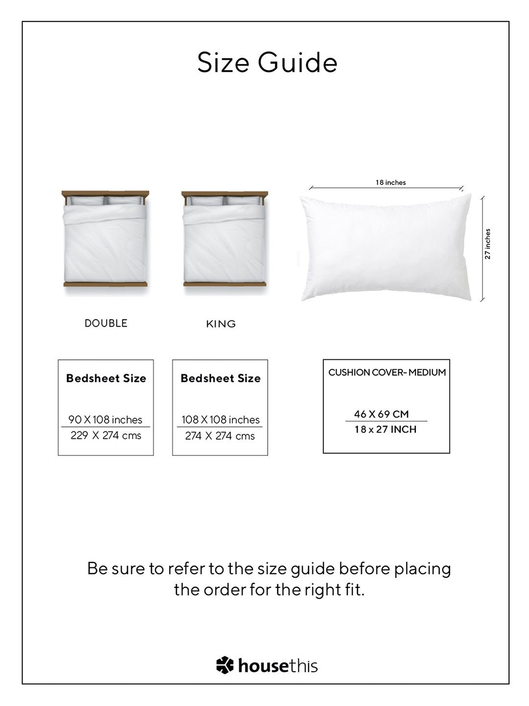 Kullu Patti 1 Double Bed Sheet & 2 Pillow Covers + 2 Pillow Filler (Yellow)