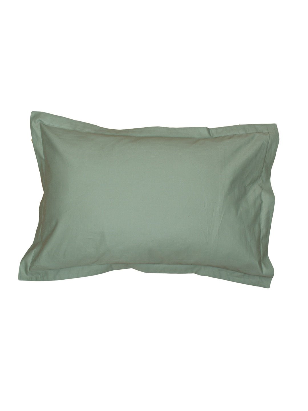Sage Bedsheet With Pillow Cover (Green) - 600 TC