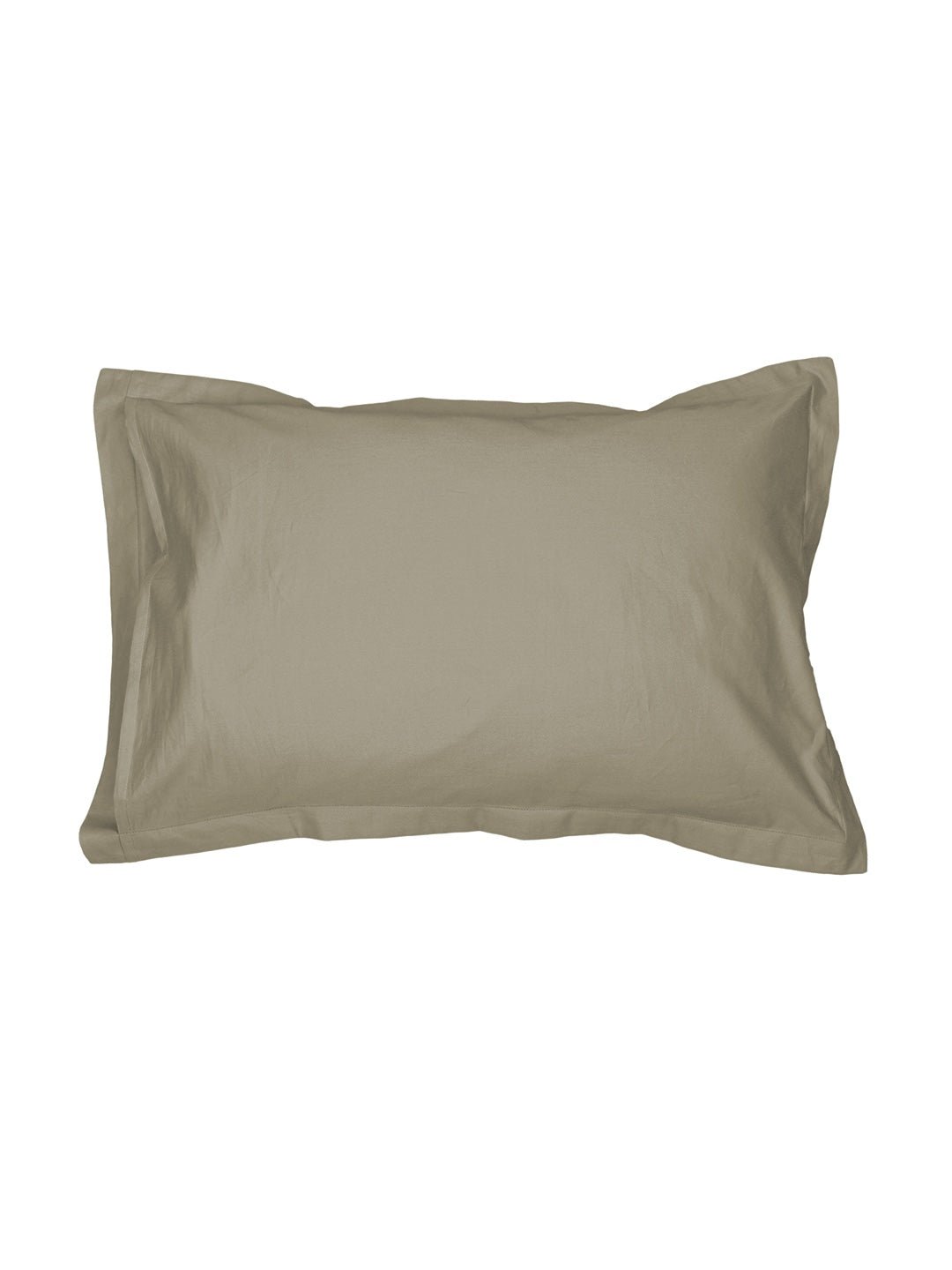 Solid Bedsheet with Pillow Cover (Beige) - 400 TC