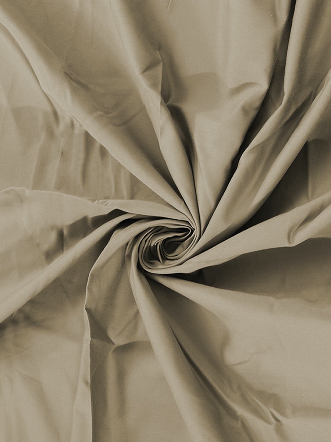 Solid Bedsheet with Pillow Cover (Beige) - 400 TC