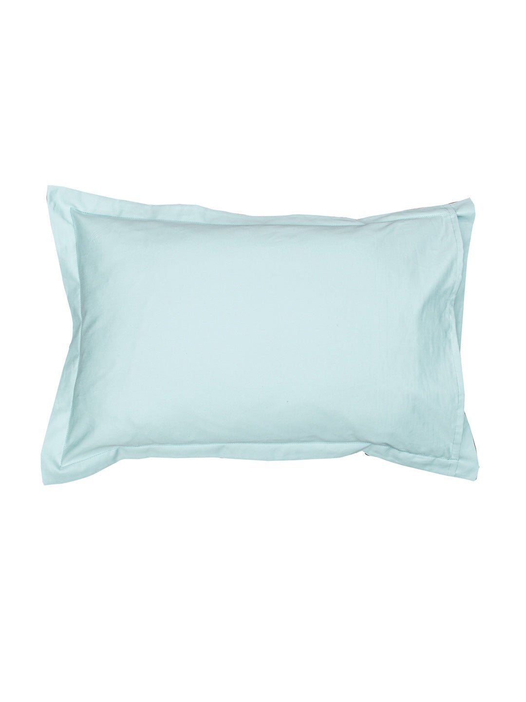 Solid Bedsheet with Pillow Cover Set (Blue) - 400 TC