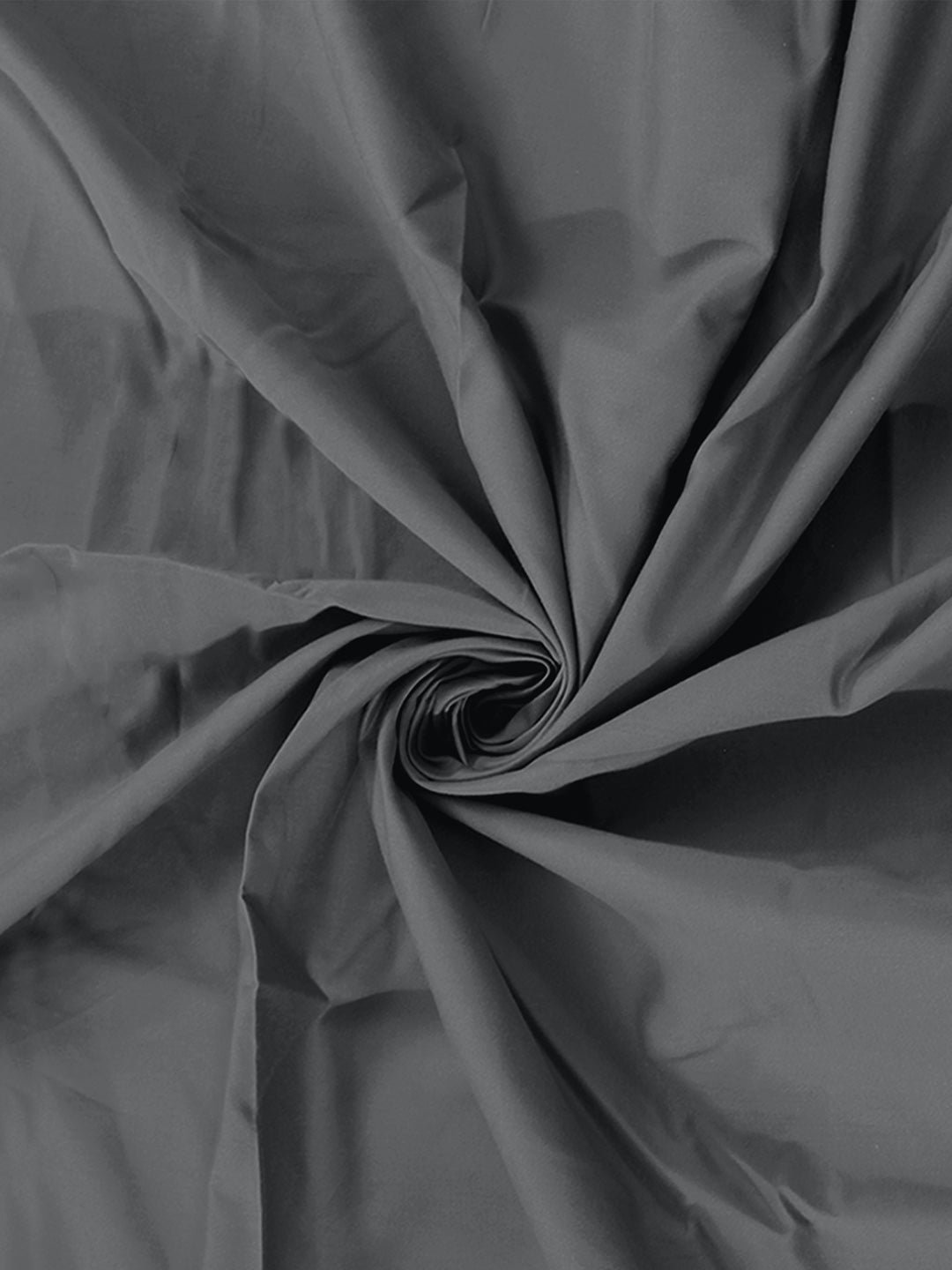 Solid Bedsheet with Pillow Cover (Grey) - 400 TC