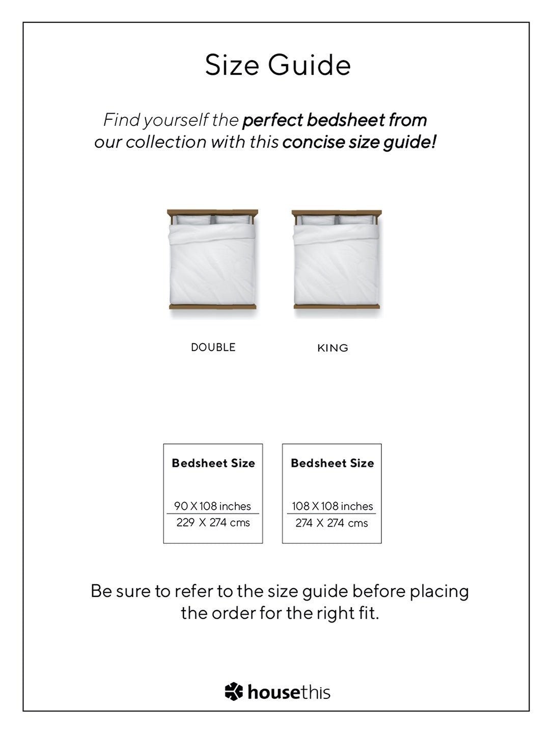 Solid Bedsheet with Pillow Cover (White) - 300 TC