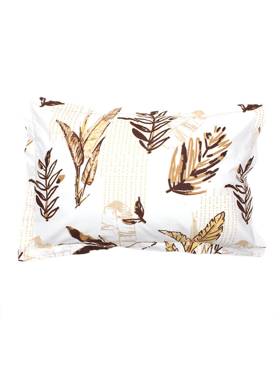 Vanam Bedsheet with Pillow Cover (Brown)