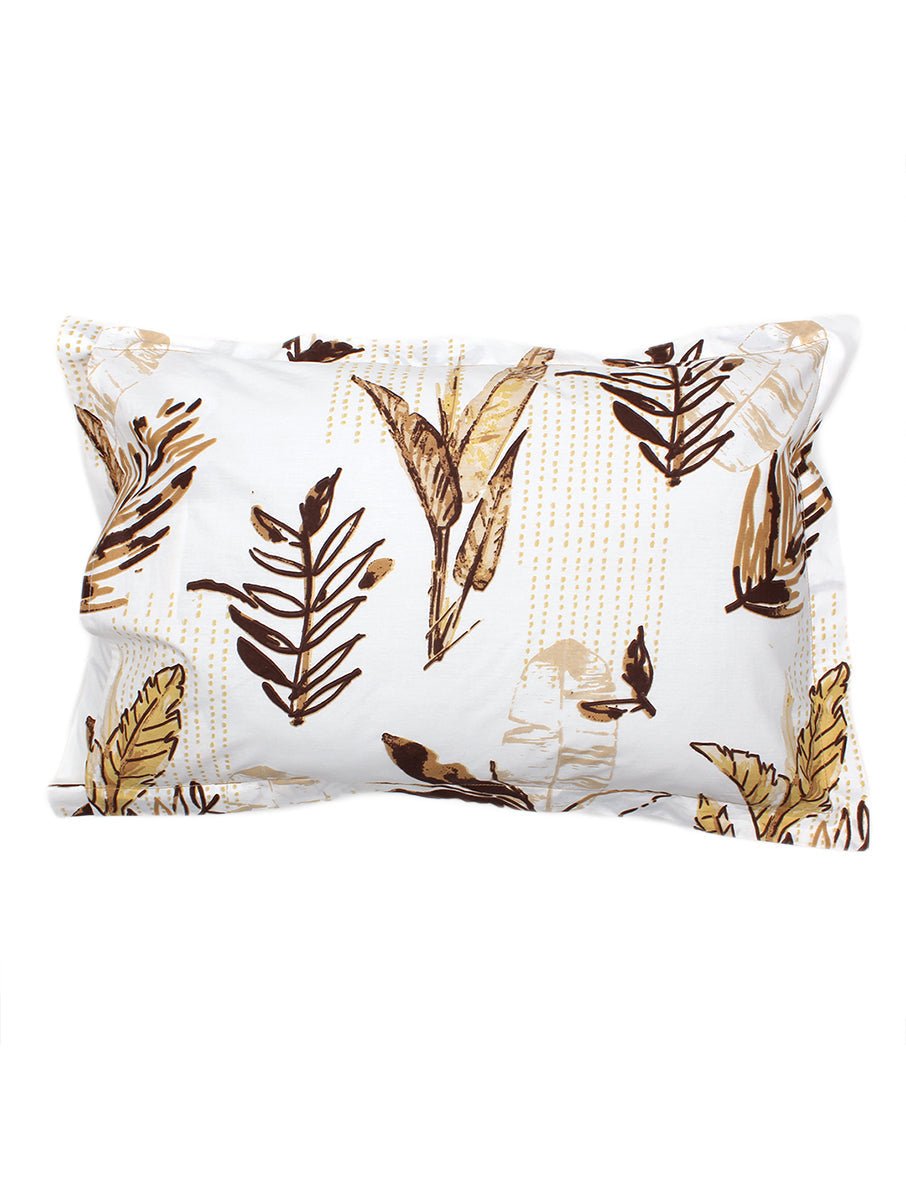 Vanam Bedsheet with Pillow Cover (Brown)