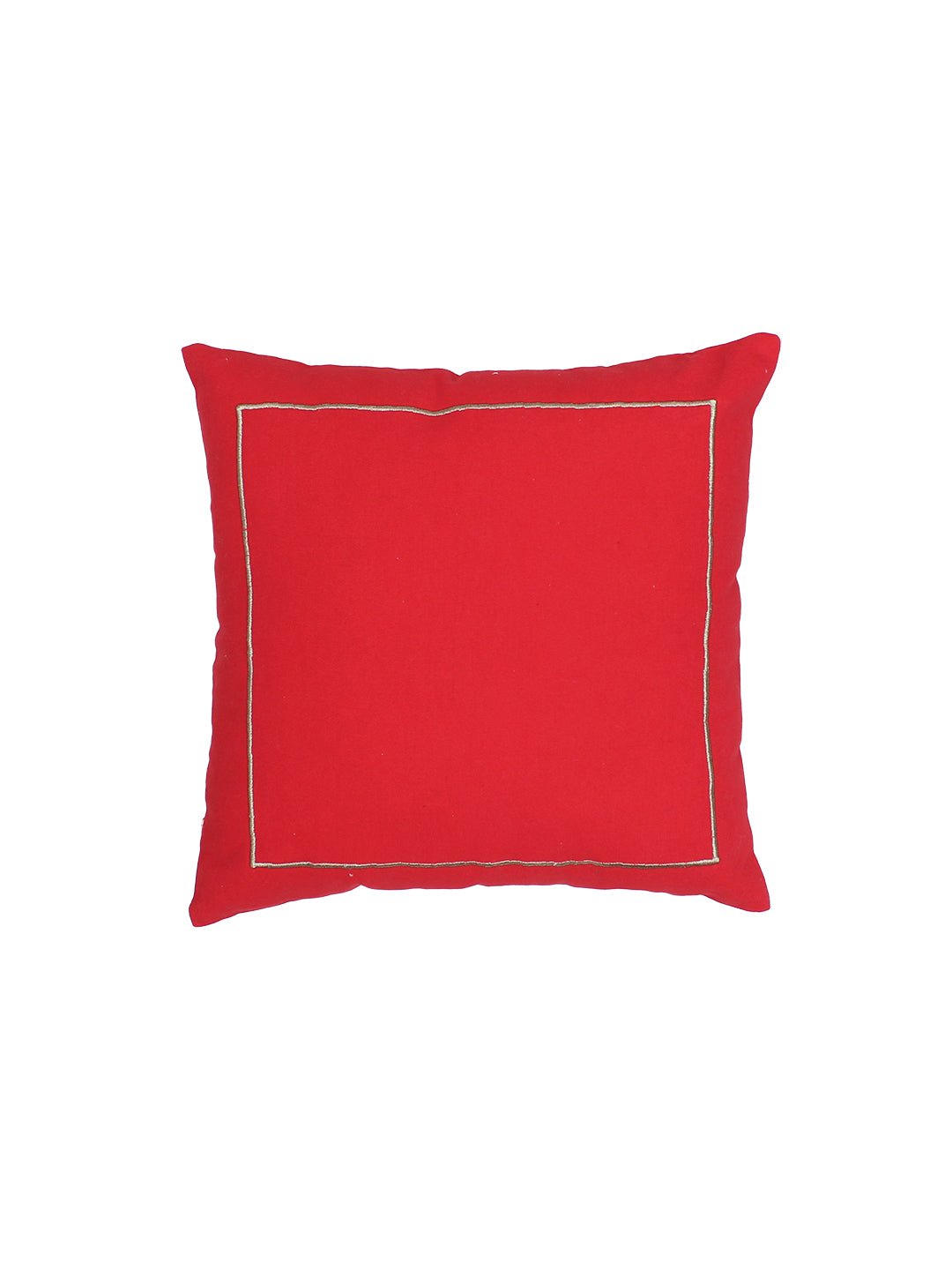 Holly Cushion Cover (Red) - Medium