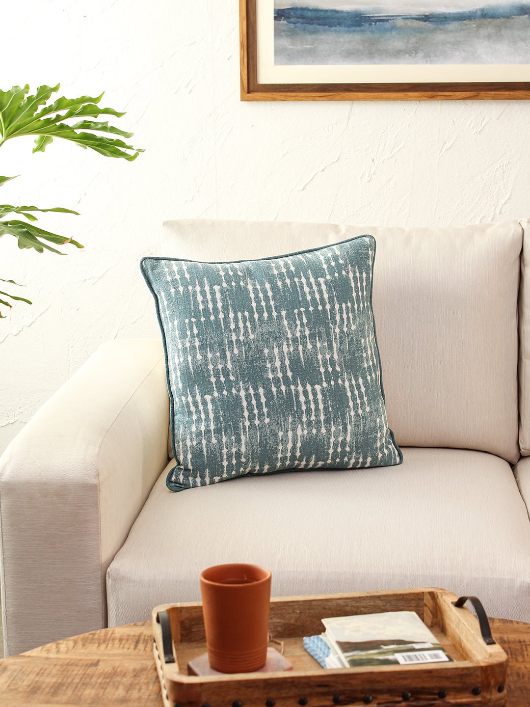Malaguni Cushion Cover (Blue) - Medium