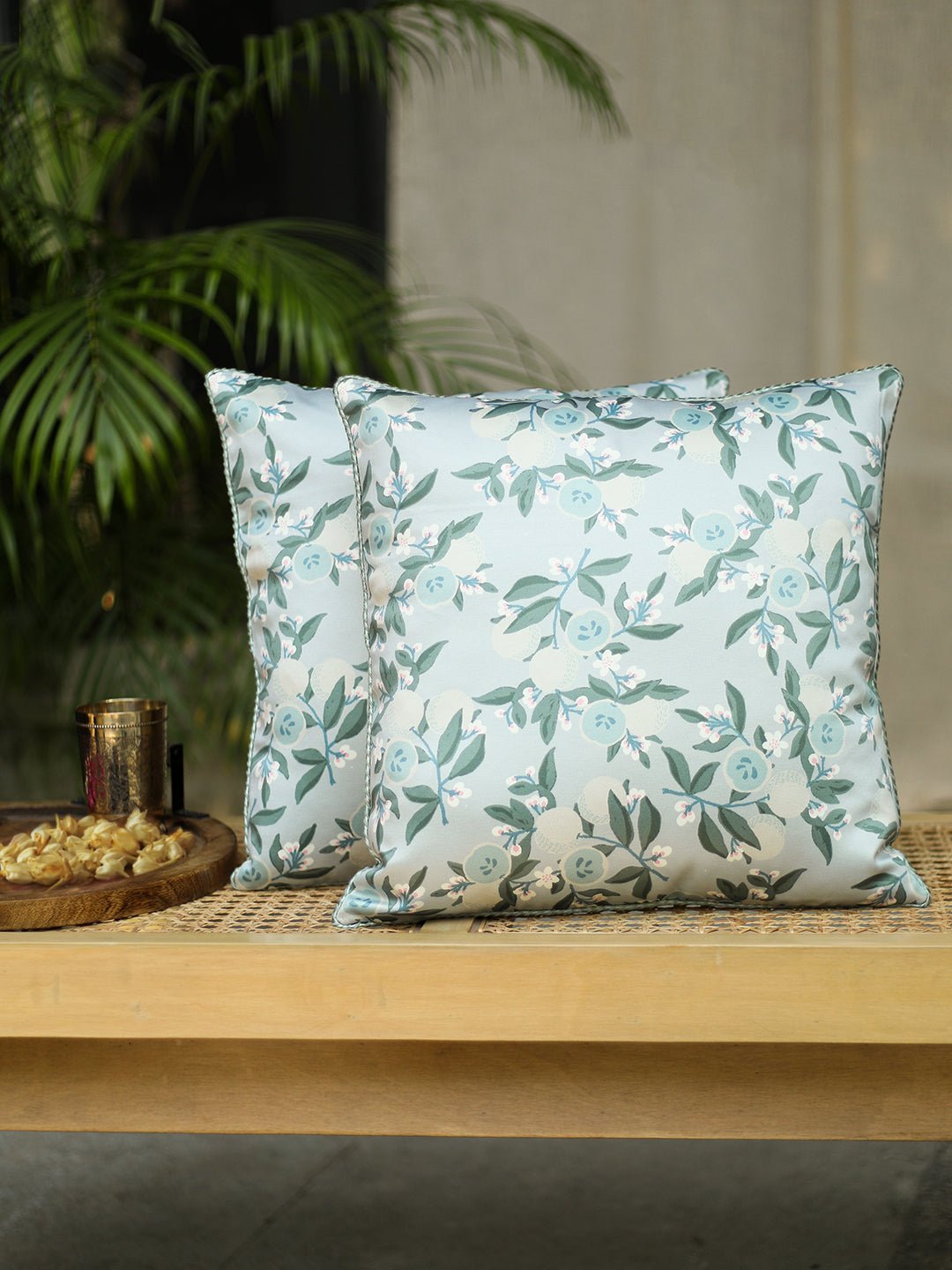 Seb Cushion Cover (Green) - Medium