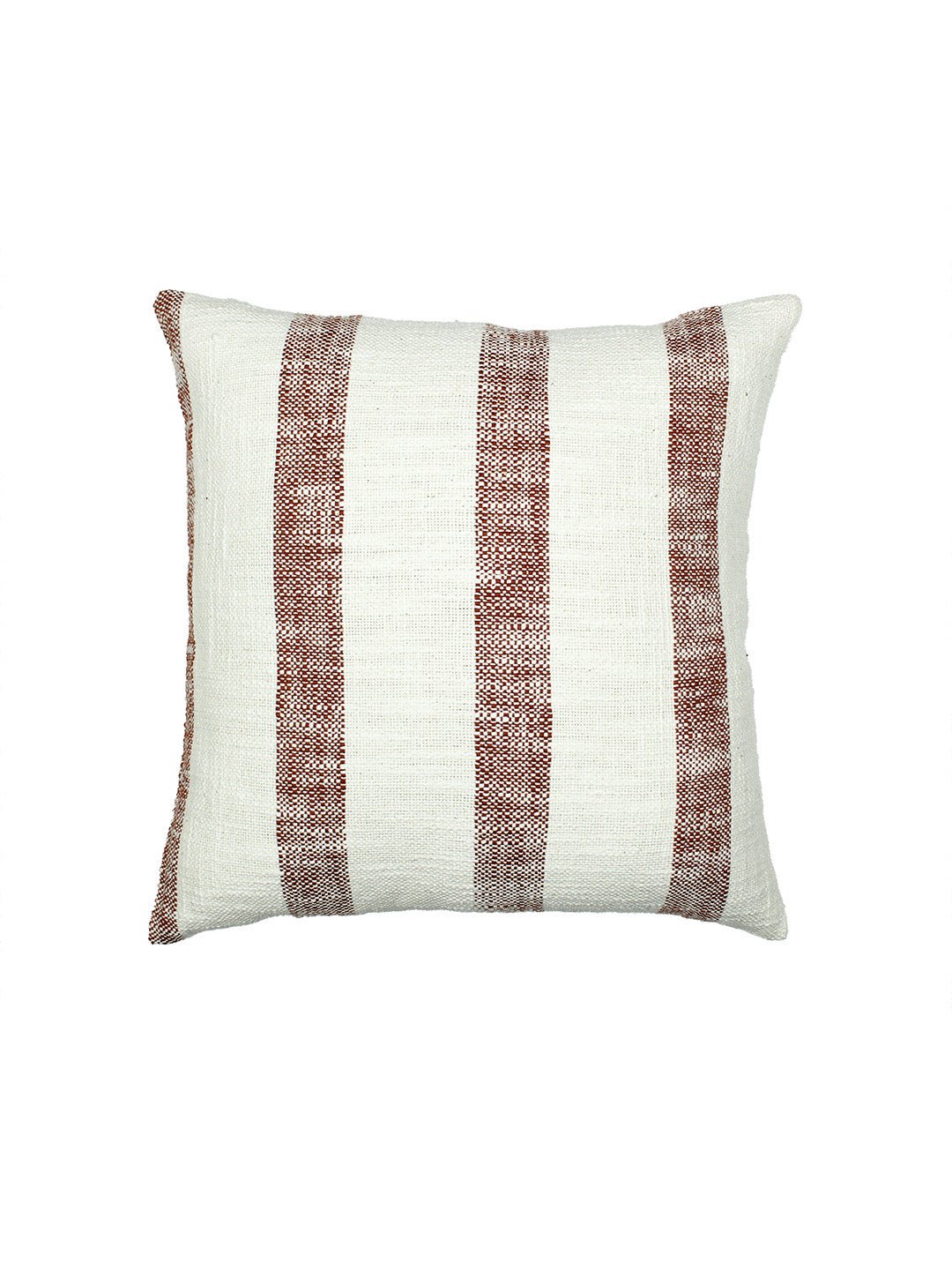 Block Set Of 2 Cushion Covers - (Red) - 40x40cm