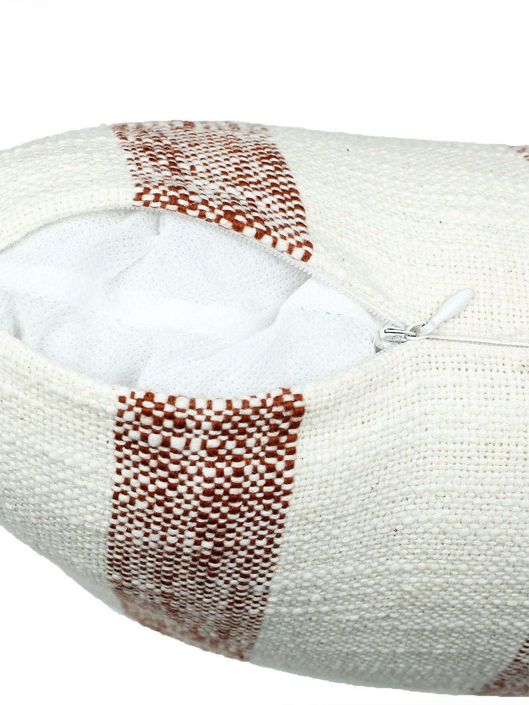 Block Set Of 2 Cushion Covers - (Red) - 40x40cm