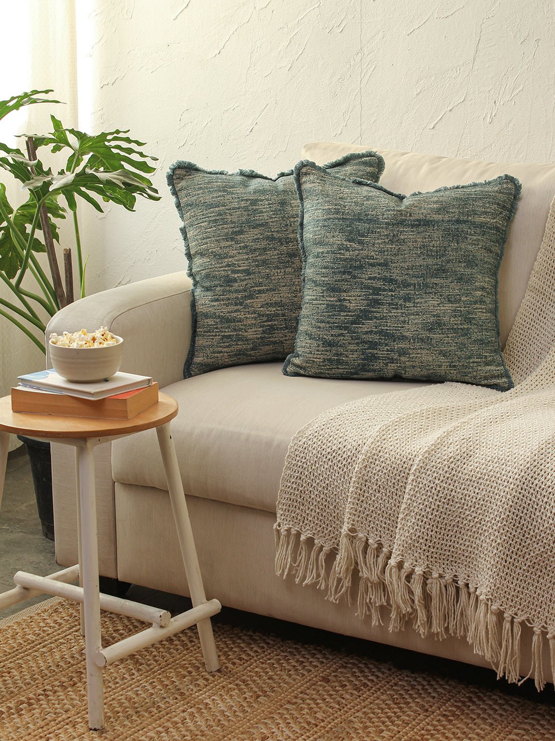 Daya Cushion Cover (Blue)