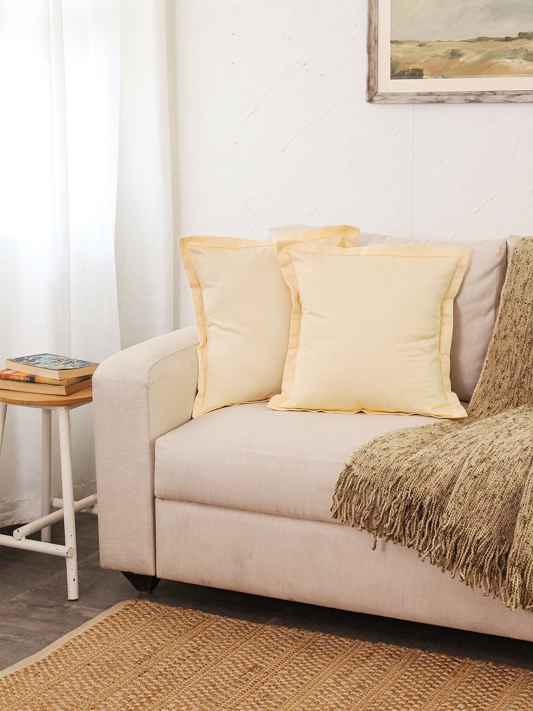 Ginger - Set Of 2 Cushion Covers (Beige)