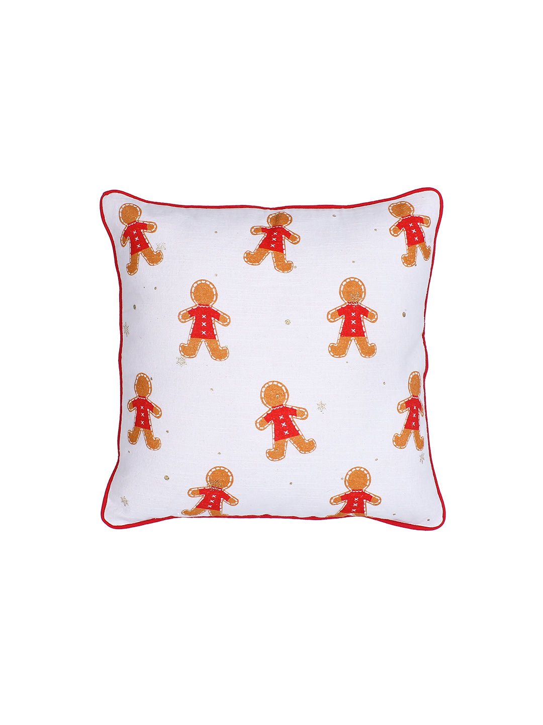 Gingerbread Man - Set of 2 Cushion Covers (Multi) - Medium