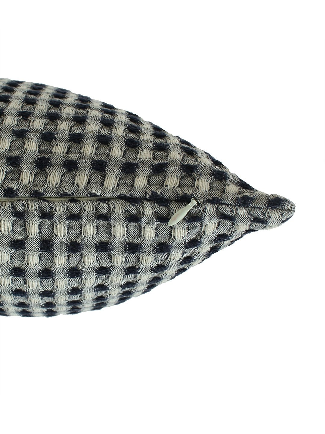 Karakoram Set Of 2 Cushion Cover (Natural/Blue) - 45X45cm