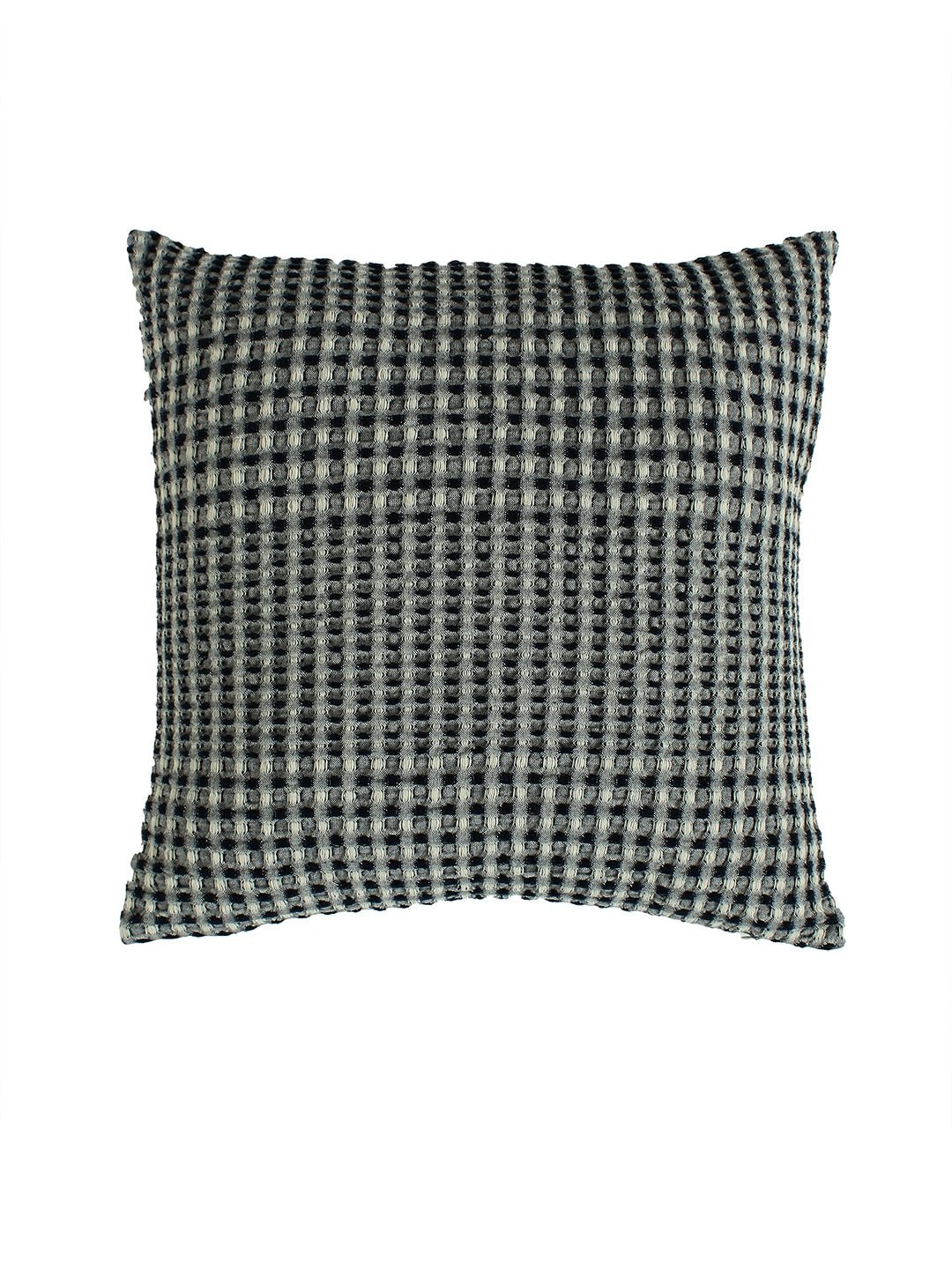 Karakoram Set Of 2 Cushion Cover (Natural/Blue) - 40X40cm