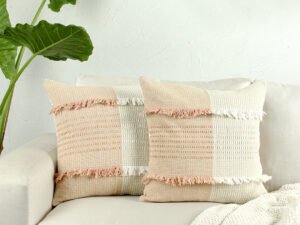 Neerja Set Of 2 Cushion Covers (Pink)