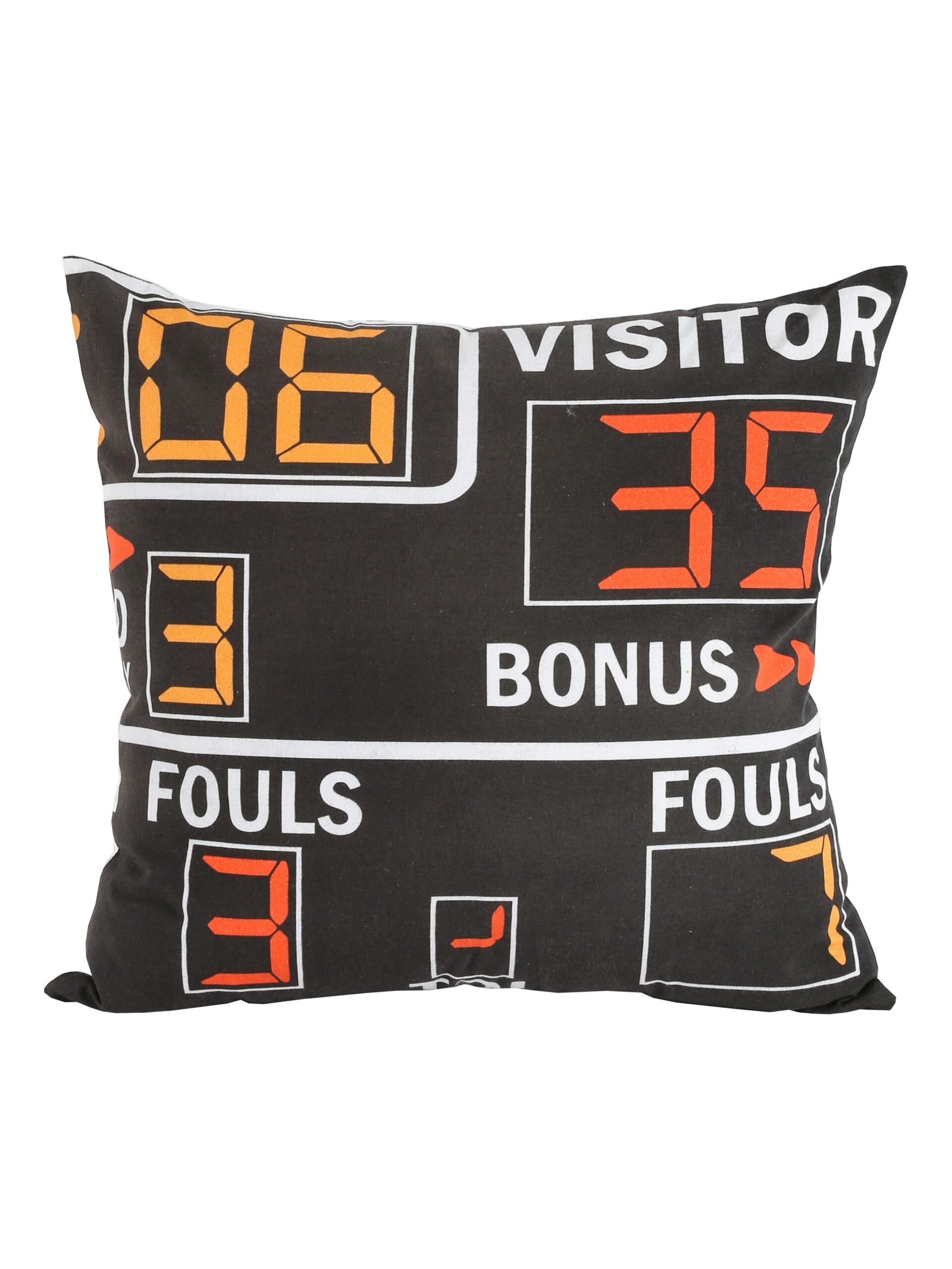 Score Board Puzzle B - Set Of 2 Shaped Cushions (Black)