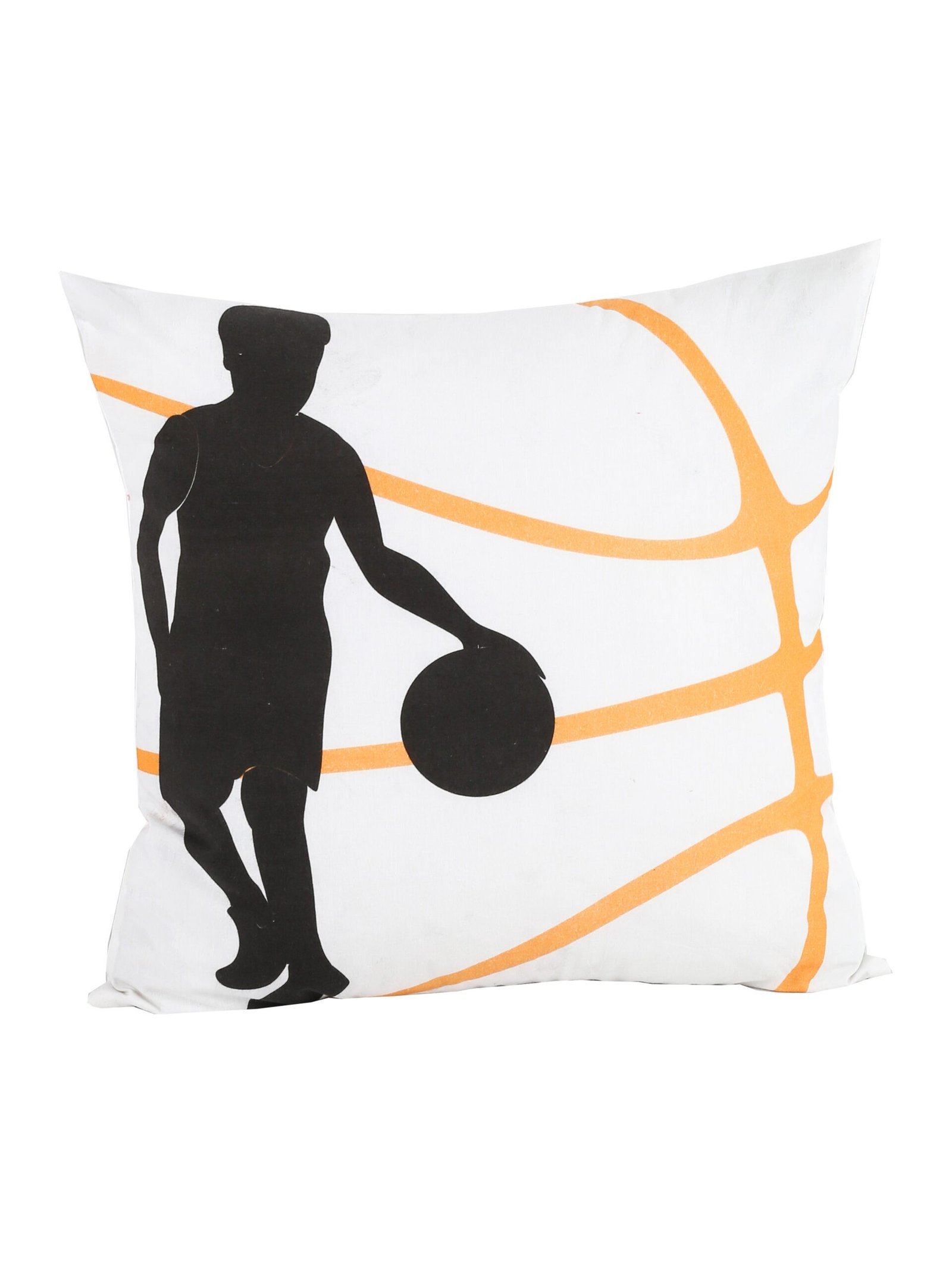 The Speedy Dribbler - Set Of 2 Shaped Cushions (Black)