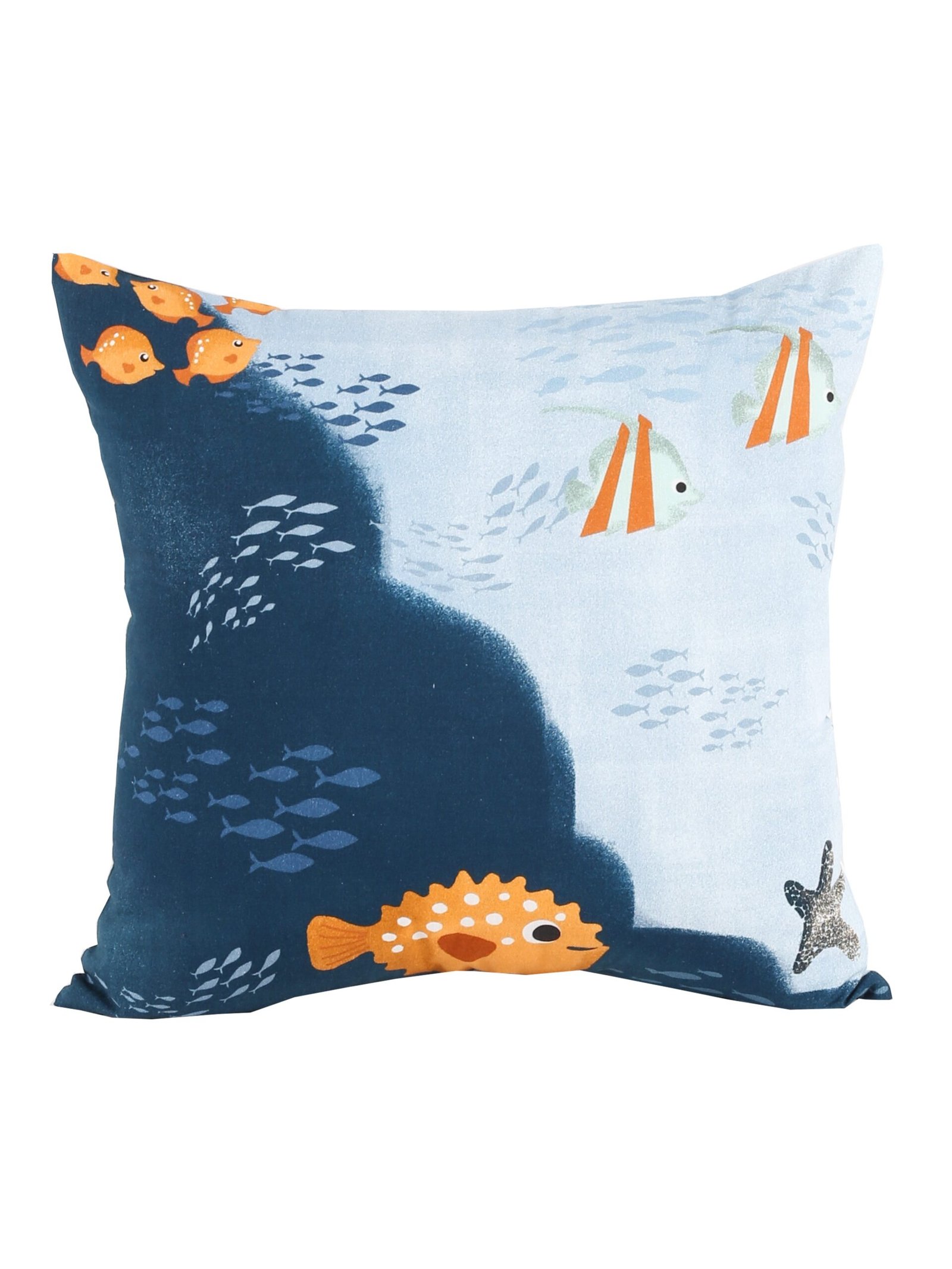 The Spiny Pufferfish - Set Of 2 Shaped Cushions (Multi)