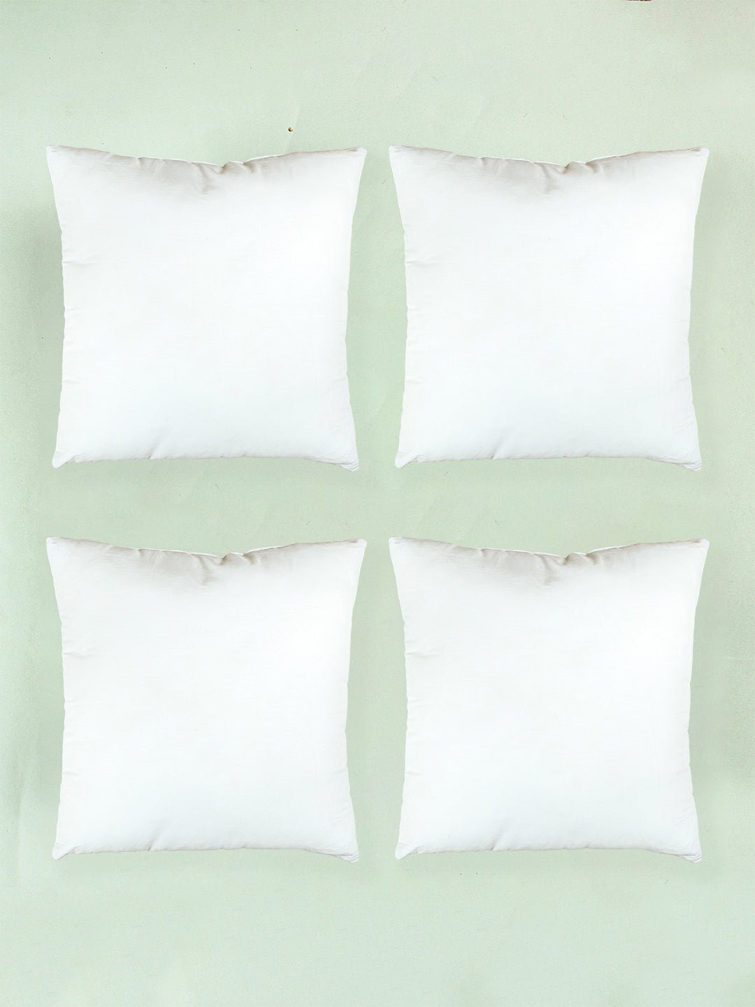 Solid Set Of 4 Cushion Fillers (White)