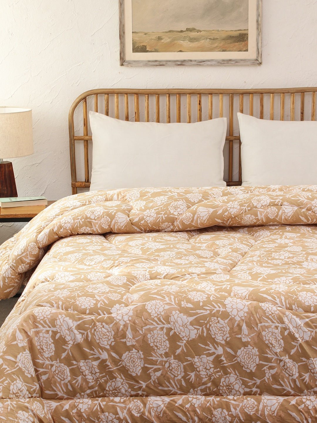Genda Phool Single Comforter (Beige)