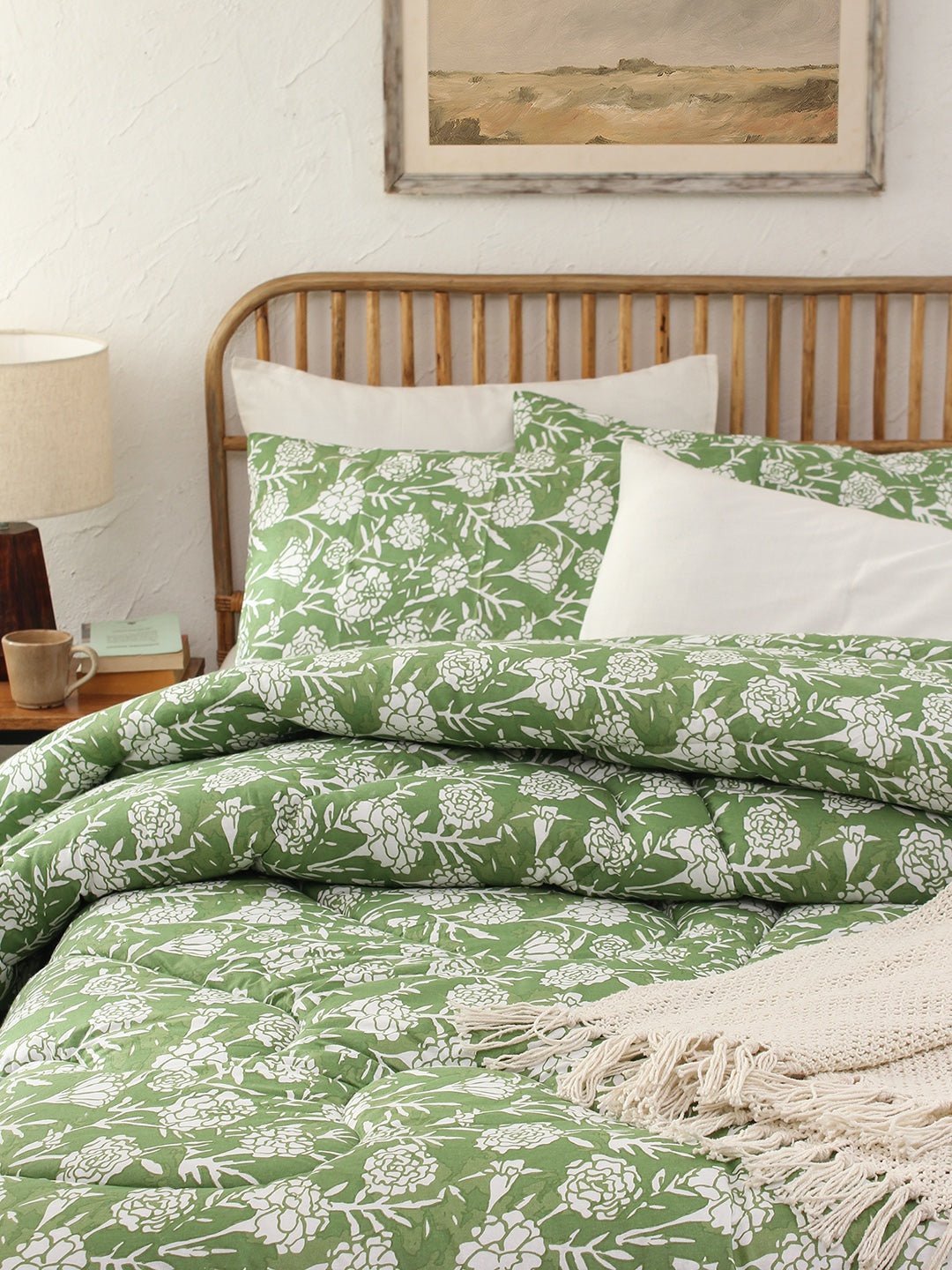 Genda Phool Double Comforter (Green)