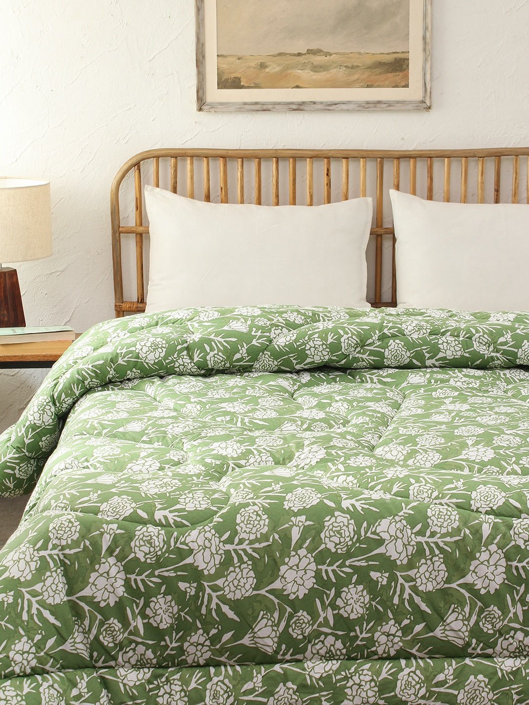 Genda Phool Double Comforter (Green)