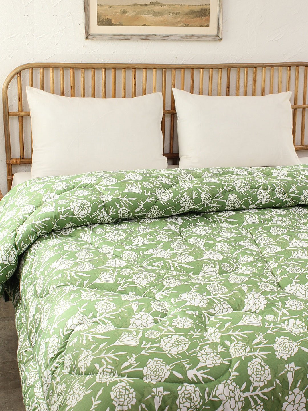 Genda Phool Double Comforter (Green)