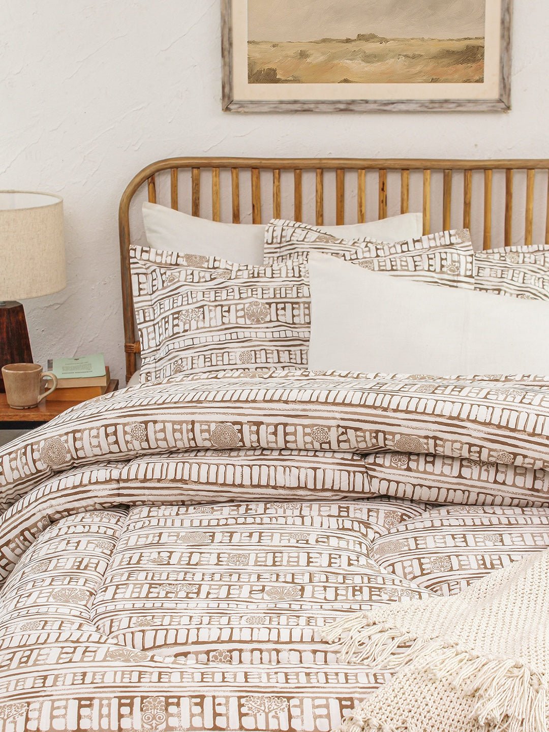 Sanchi Double Comforter (Grey)