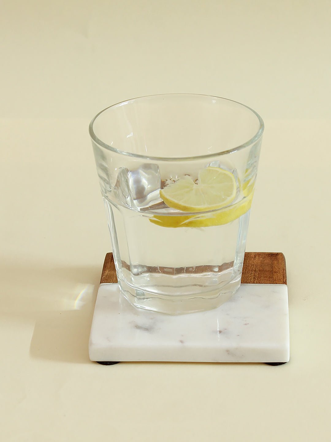 Tripolia - Set Of 4 Coasters (Brown White)