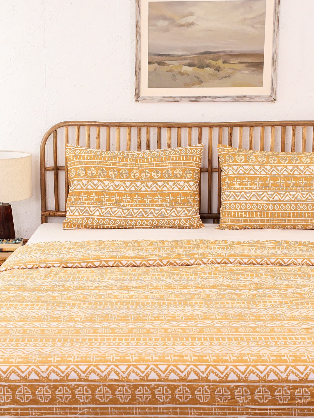 Kullu Patti Single Duvet Cover (Yellow)