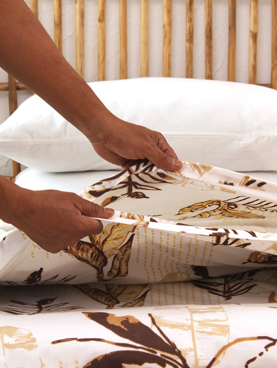 Vanam Brown Duvet Cover