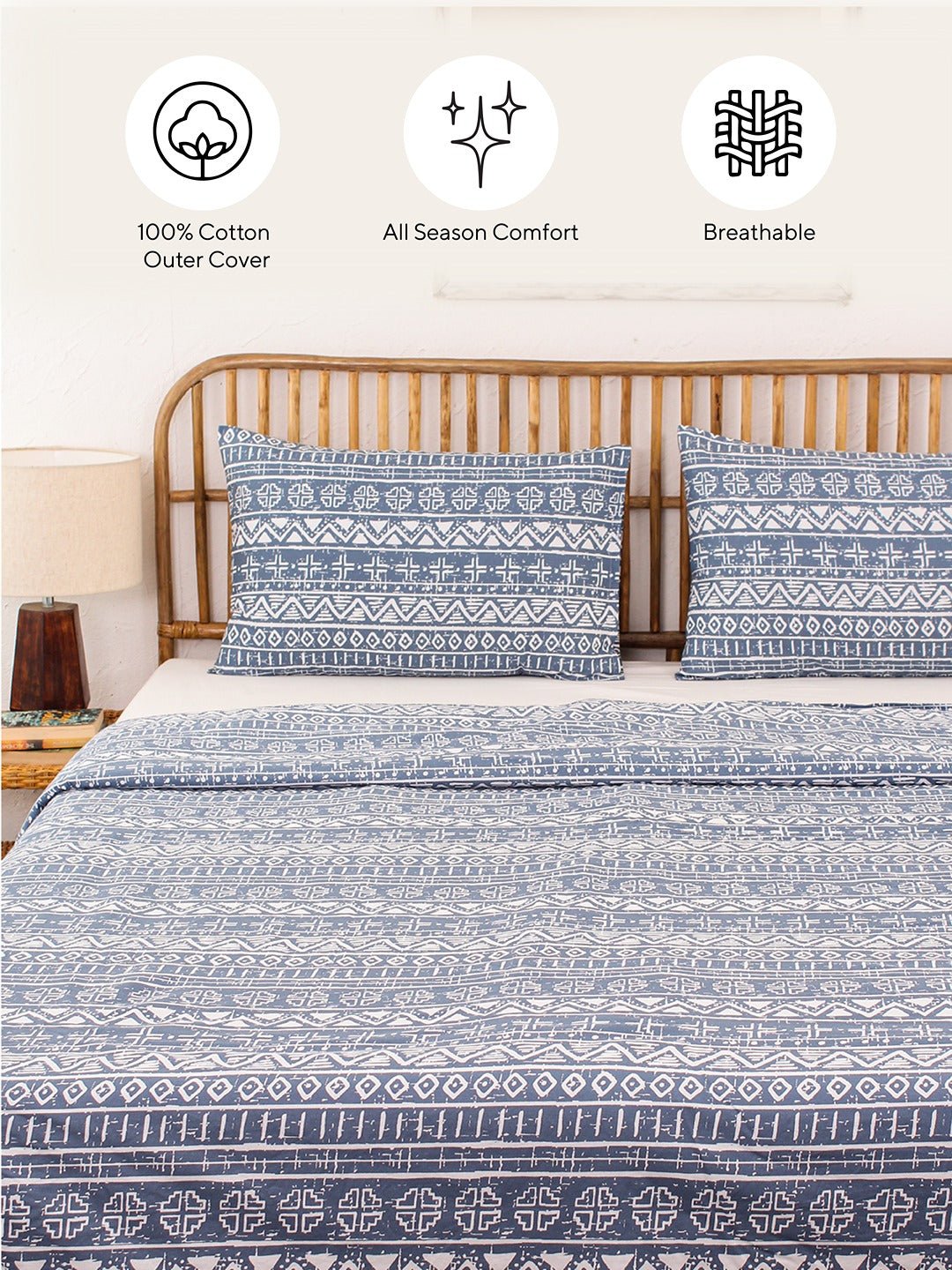 Kullu Patti Double Dohar (Blue)