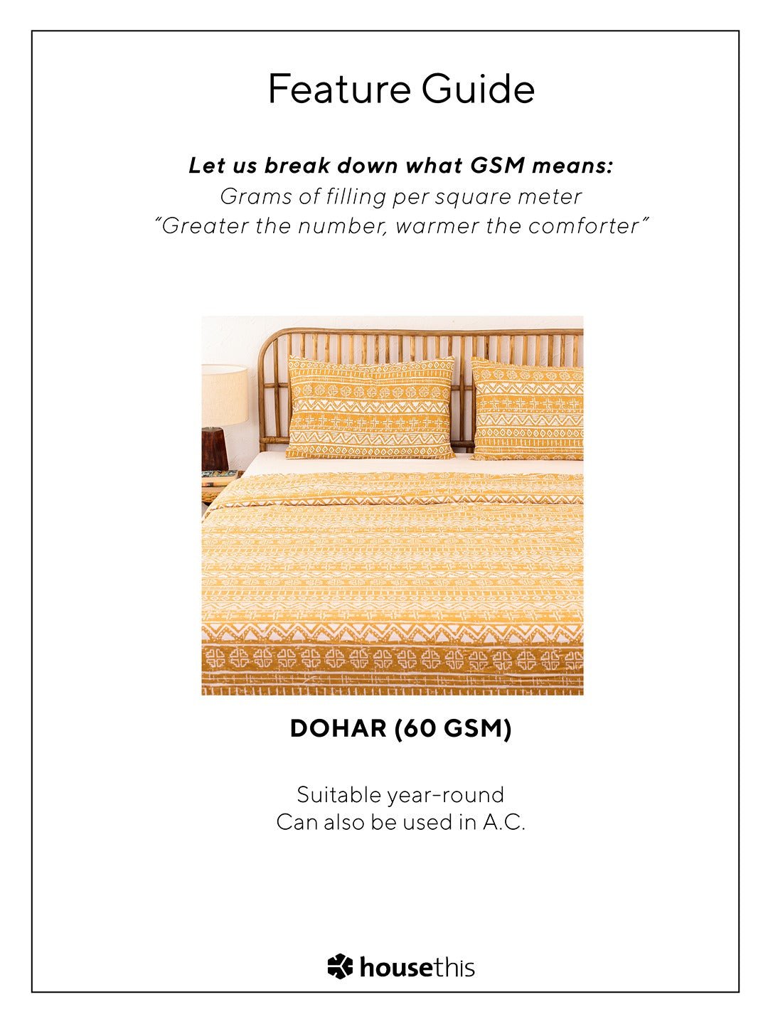 Kullu Patti Single Dohar (Yellow)