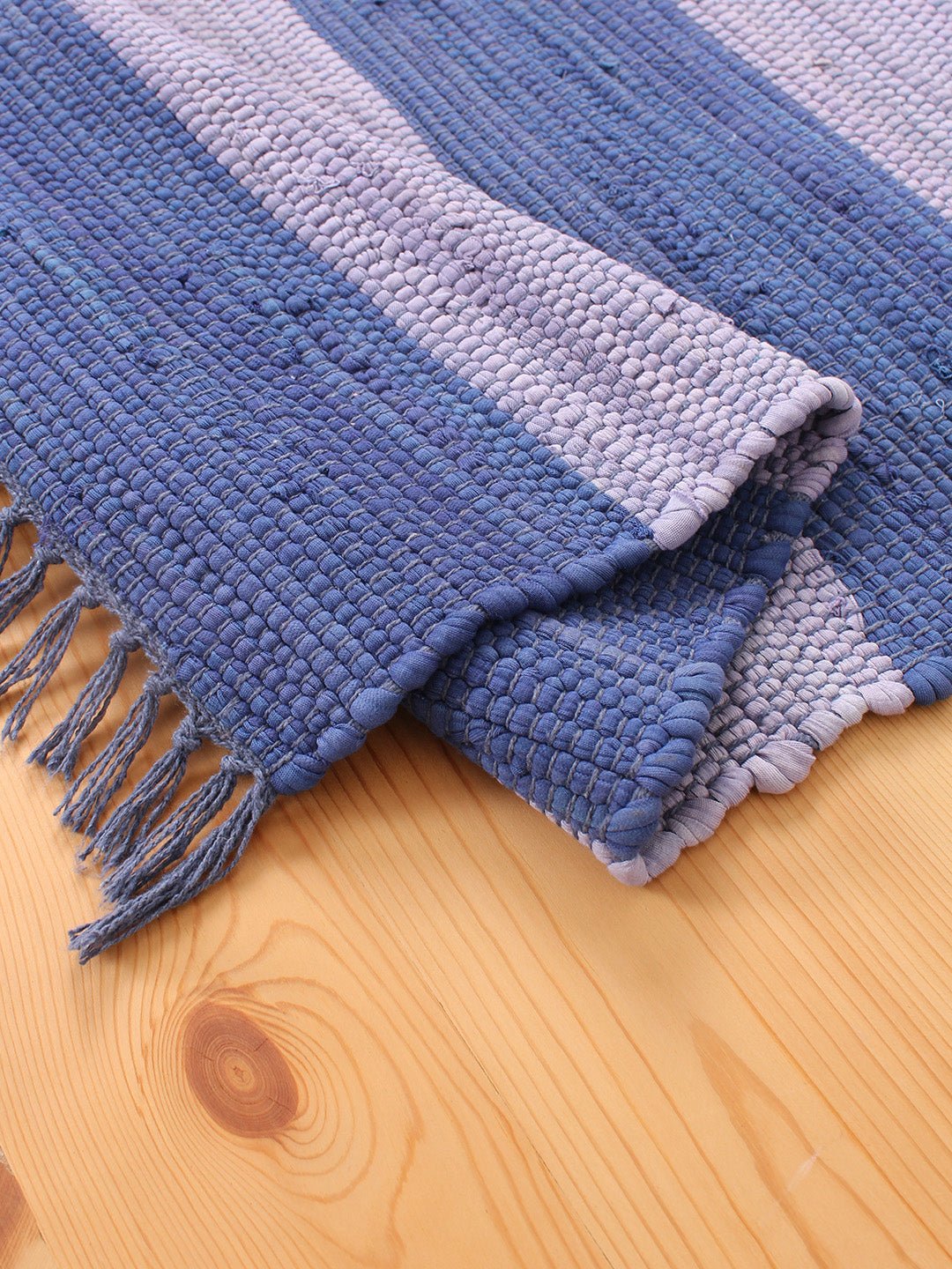 Cherai Recycle Chindi Rug (Blue)