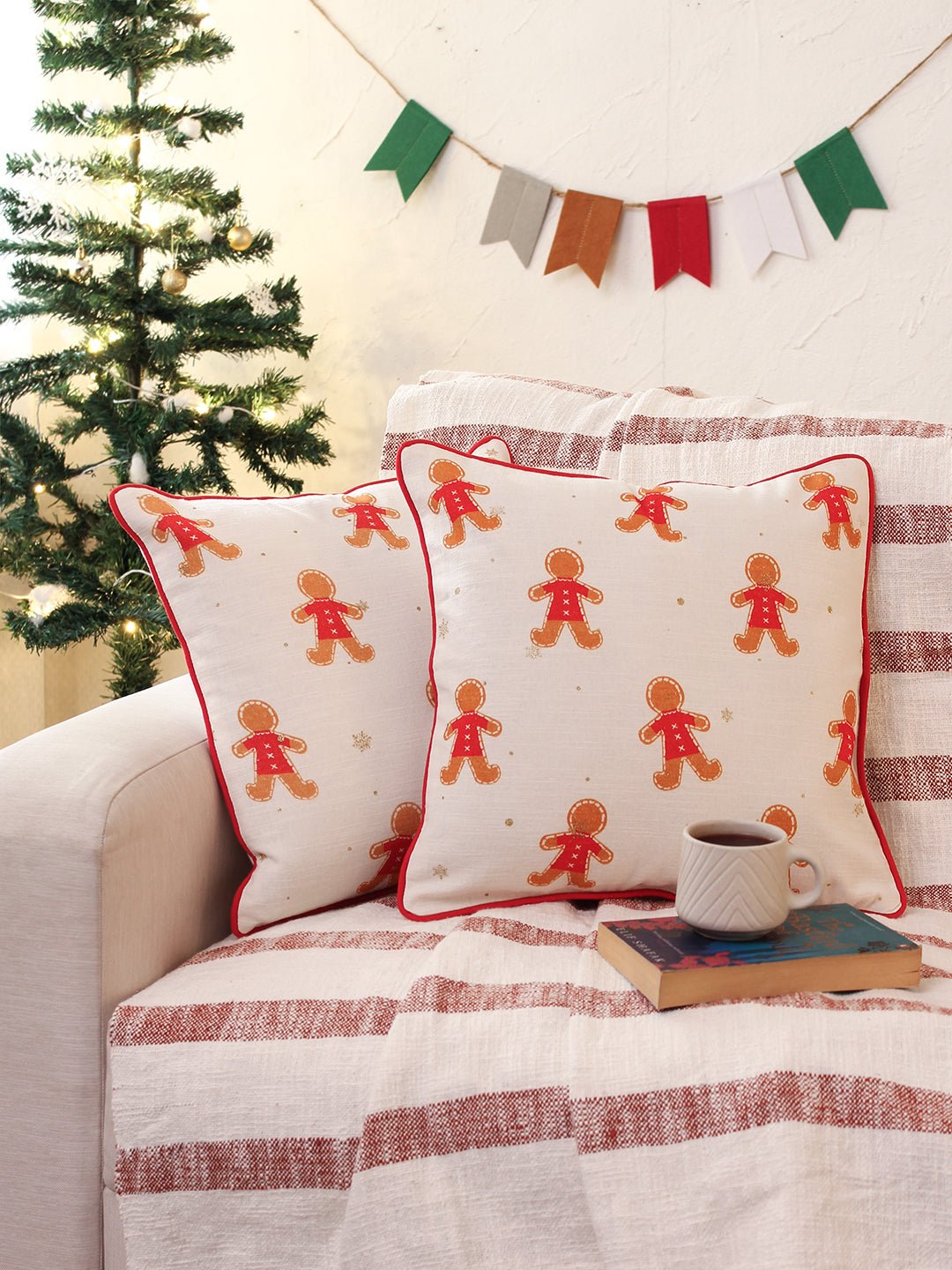 Gingerbread Man Cushion Cover Gift Set