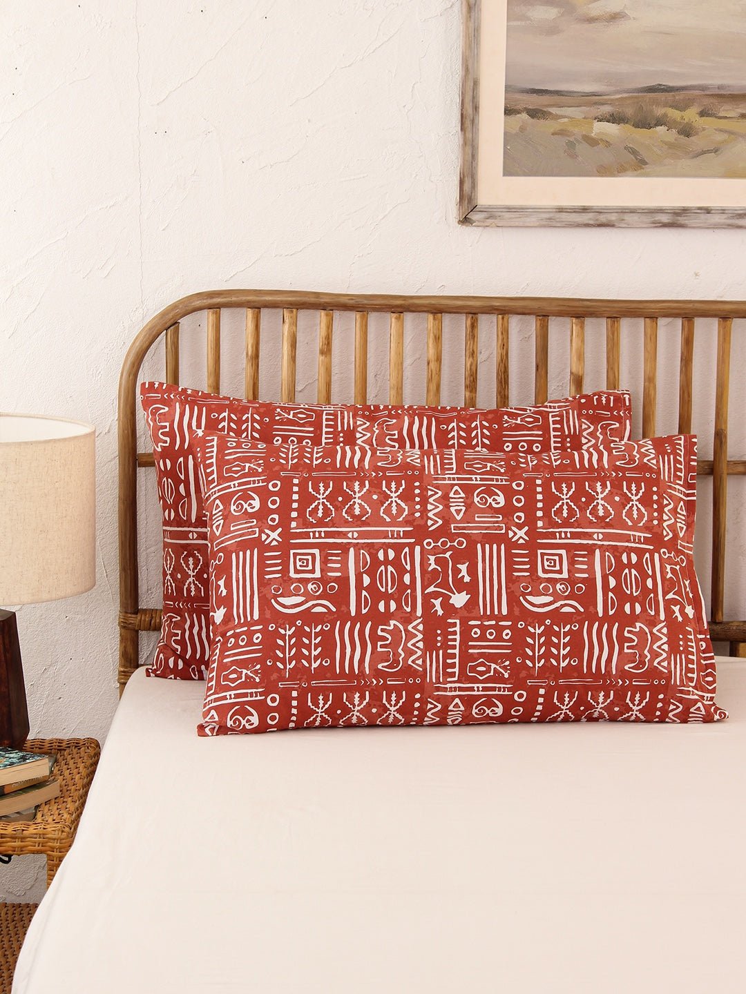 Gamathi Pillow Cover Set (Rust)