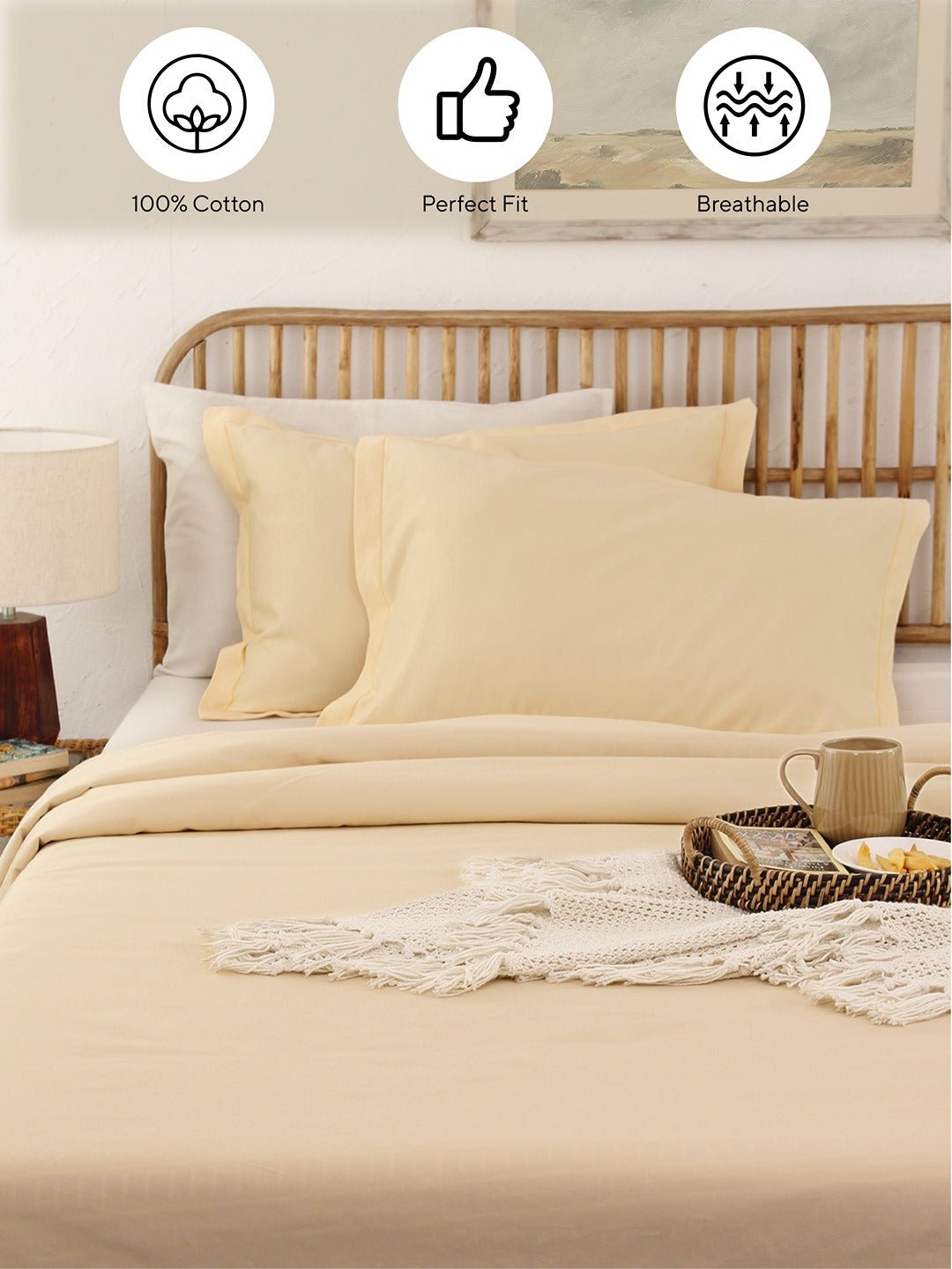 Ginger Pillow Cover Set (Beige)