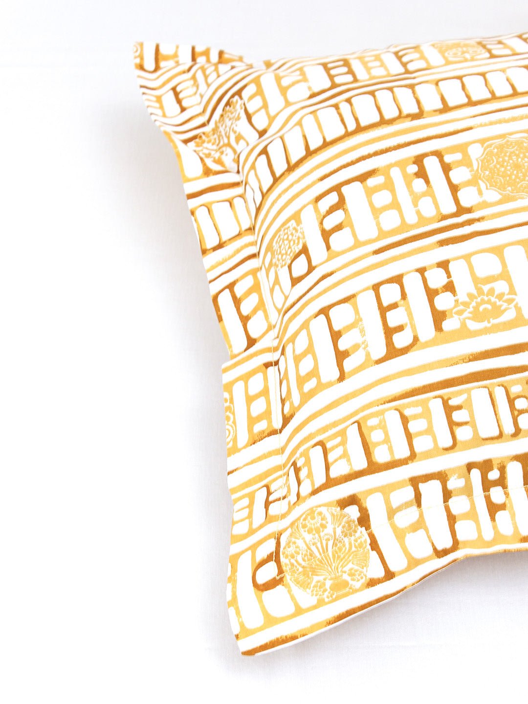 Sanchi Pillow Cover Set (Yellow)
