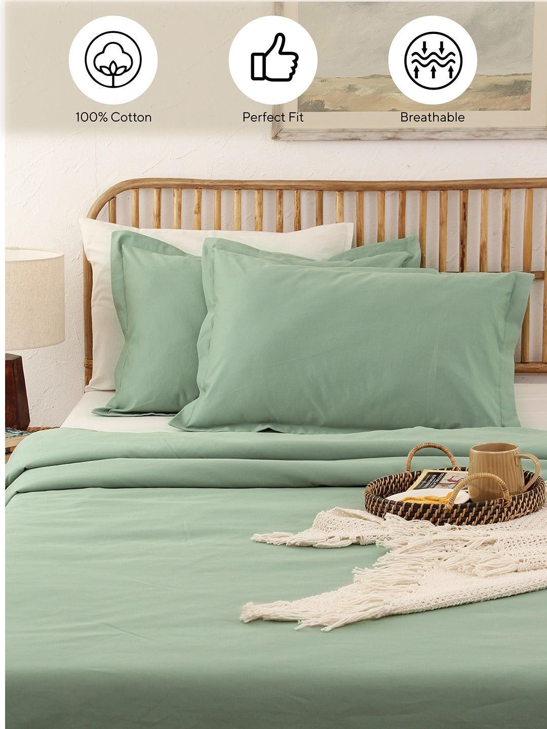 Sage Pillow Cover Set (Green)